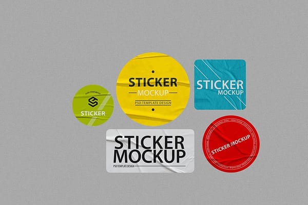 Sticker Mockup Collection