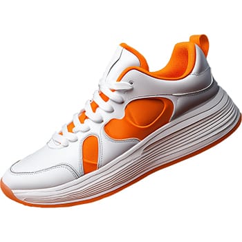 Sticker Sneaker White Orange 6