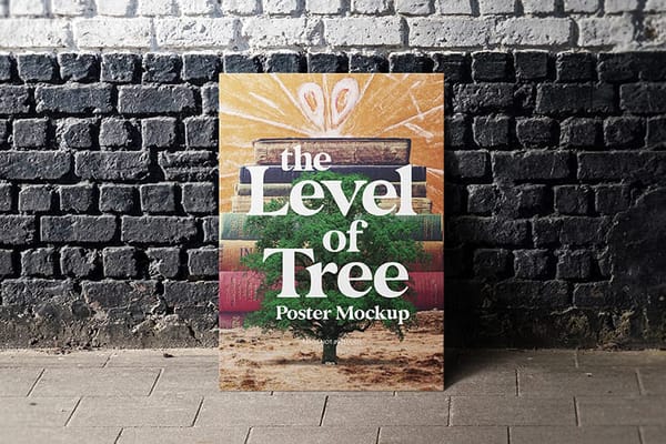 Photoshop The Level of Tree Poster Mockup