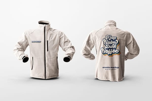 Two Winter Jacket Mockup