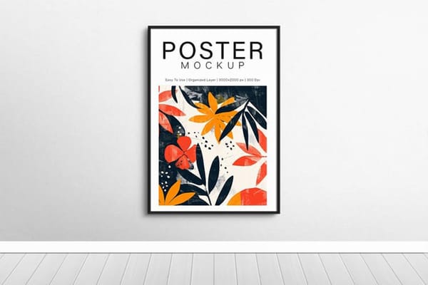 Photoshop Wall Frame Poster Mockup