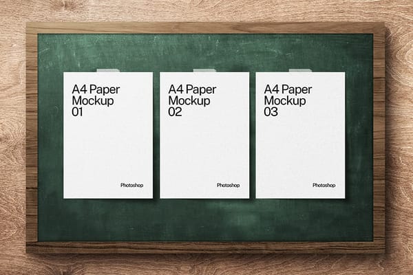 Photoshop White Paper Mockup Collection Design