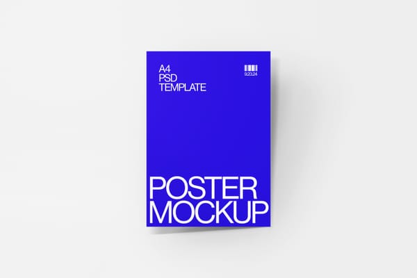 Brand A4 Poster Mockup