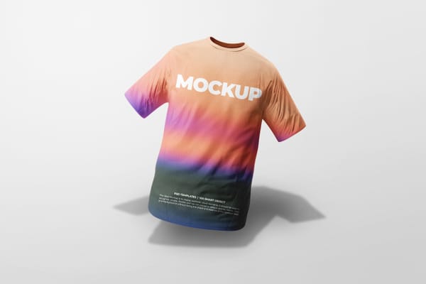 Floating Sports T-Shirt Mockup