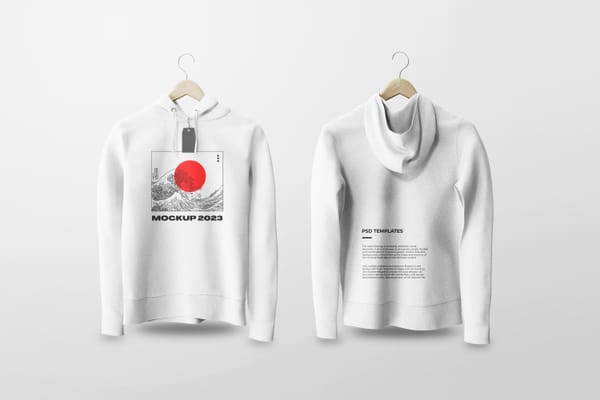 Photoshop Front and Back Hanging Jacket Mockup