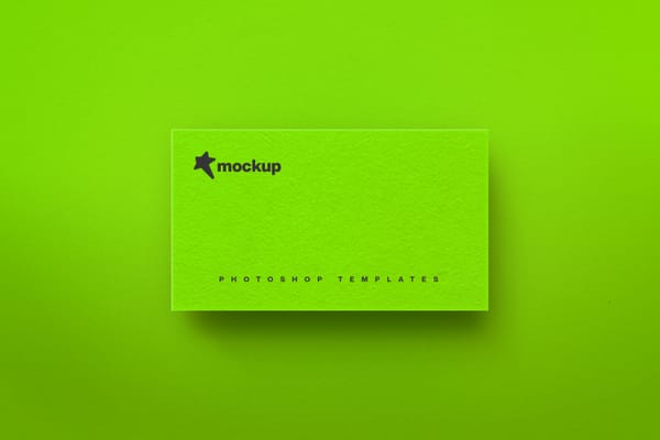 Light Business Card Mockup