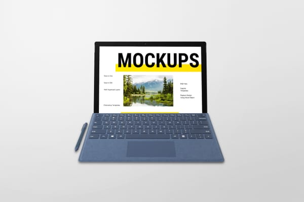 Photoshop Modern Laptop Mockup