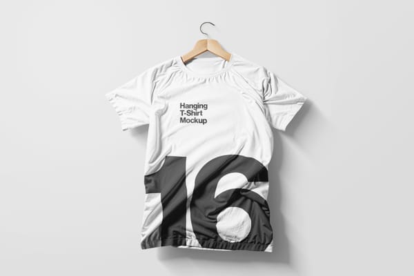 Photorealistic Hanging T-Shirt Mockup