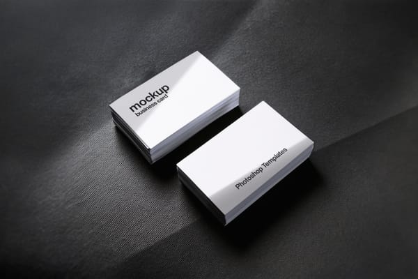 Dark Business Card Mockup