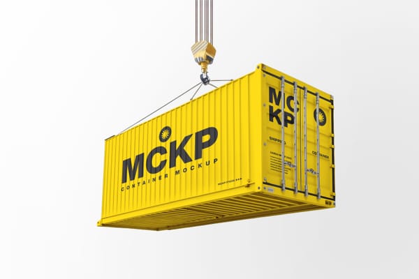 Photoshop Shipping Container Mockup