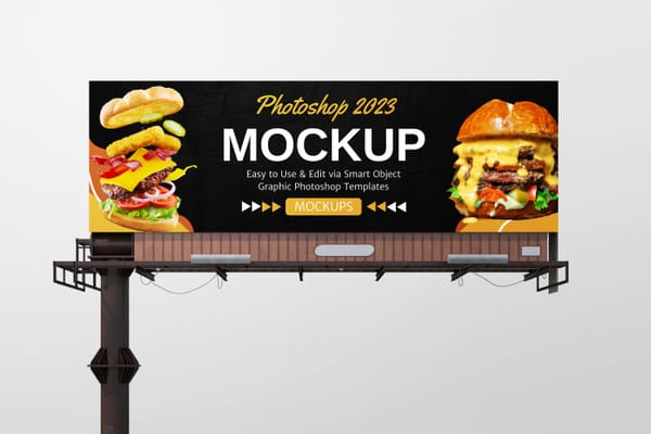 Photoshop Sign Bill Board Mockup