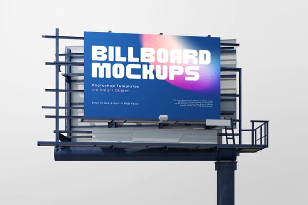 Photoshop Square Box Billboard Mockup