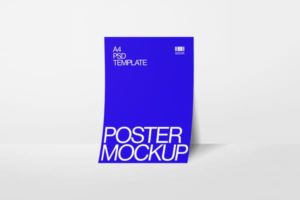 Photoshop Stand A4 Poster Mockup