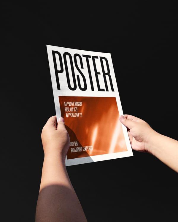 A4 Poster Mockup