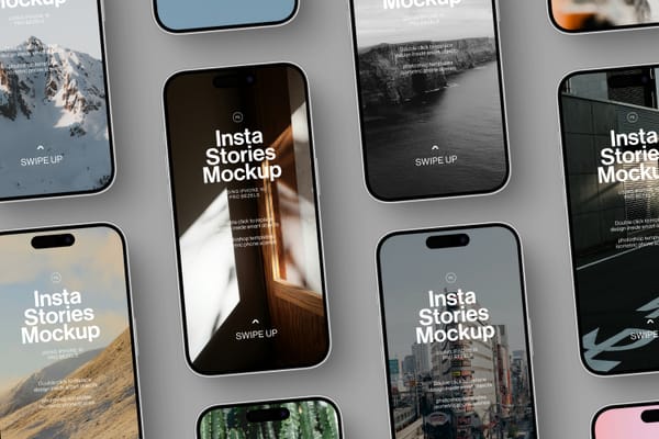 Isometric iPhone 16 Mockup