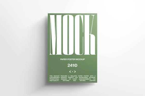 Paper Poster Mockup