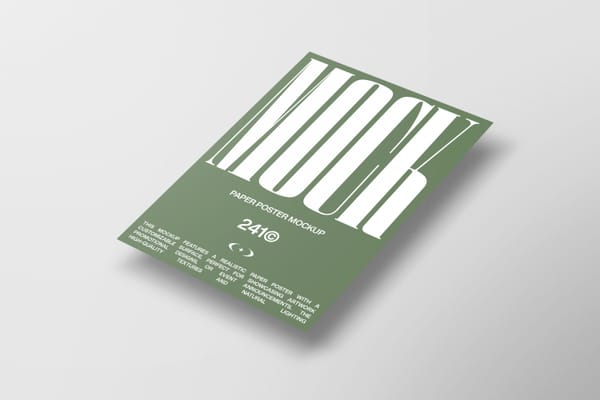 Paper Poster Mockup