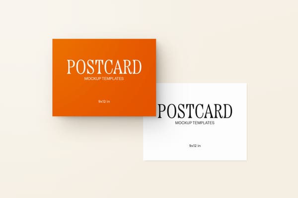 Photoshop Post Card Mockup