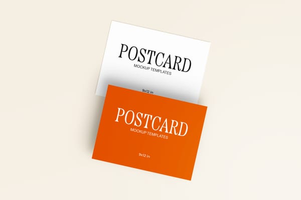 Photoshop Post Card Mockup