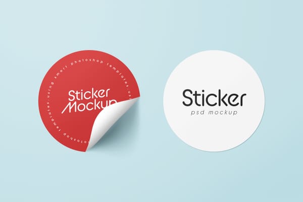 Photoshop Sticker Mockup