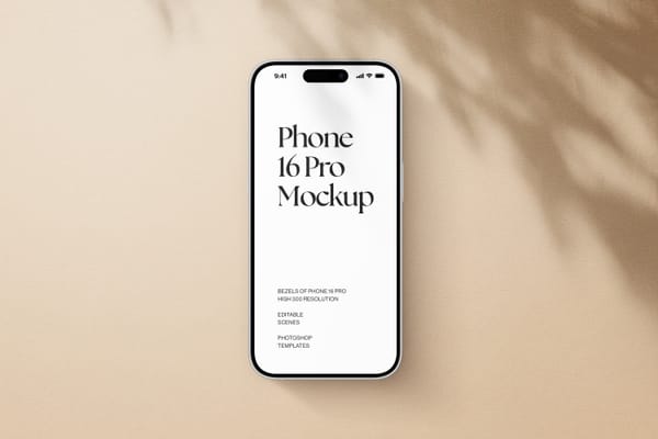 Photoshop iPhone 16 Pro Mockup