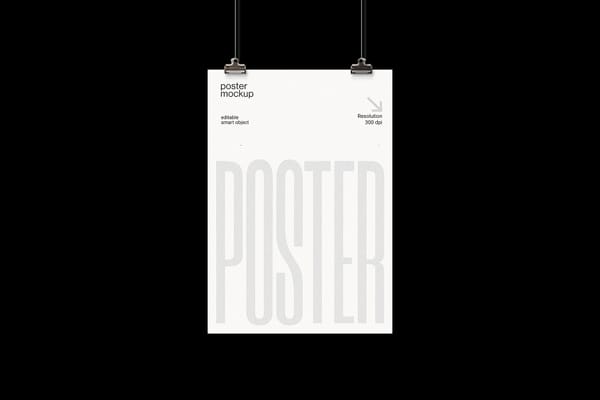 Hanging Poster Mockup