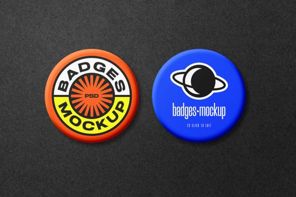 Photoshop Badge Mockup