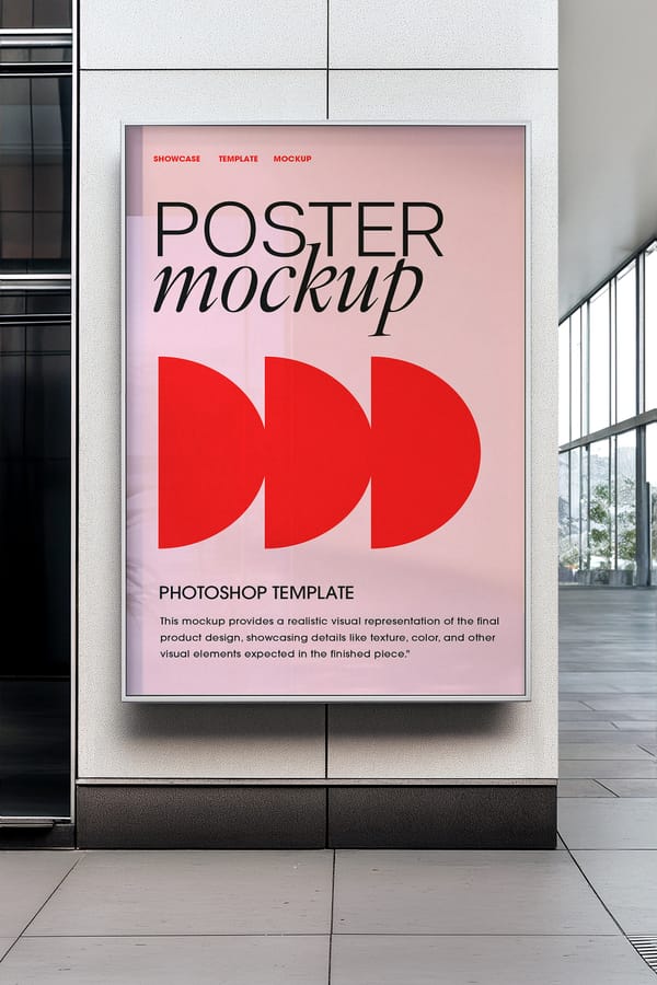 Photoshop Billboard Glass Mockup