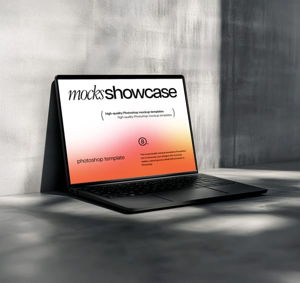 Photoshop Laptop Mockup