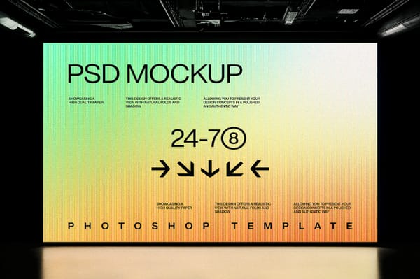 Photoshop Large Led Screen Mockup