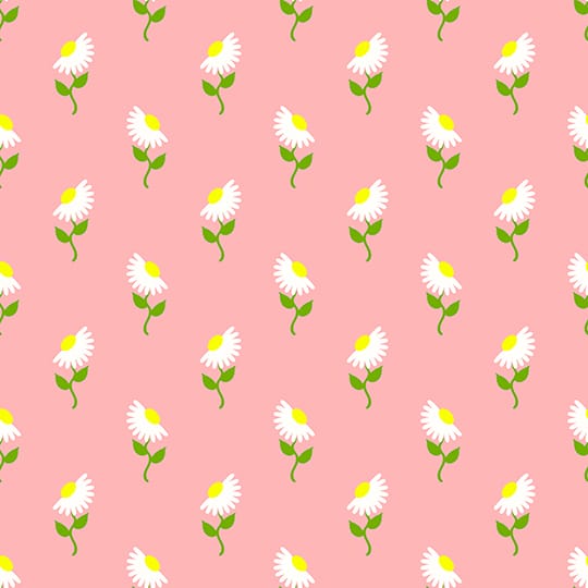 Spring Daisy Seamless Pattern