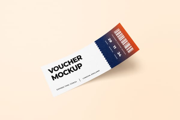 Photoshop Voucher Mockup