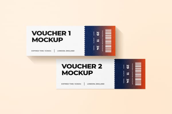 Photoshop Voucher Mockup