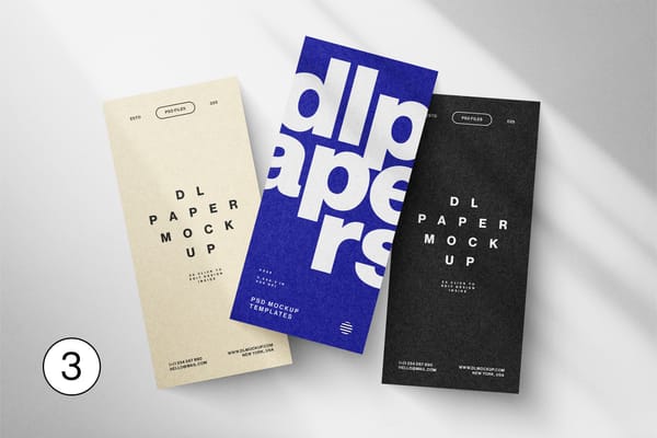 DL Paper Mockup with Shadow