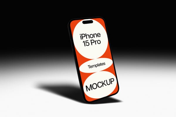 iPhone 15 Pro Dark Photography Mockup