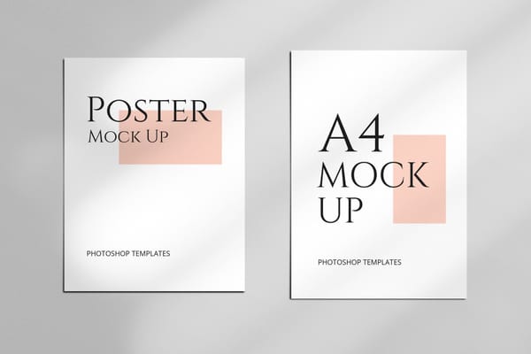 A4 & Letter Paper Mockup